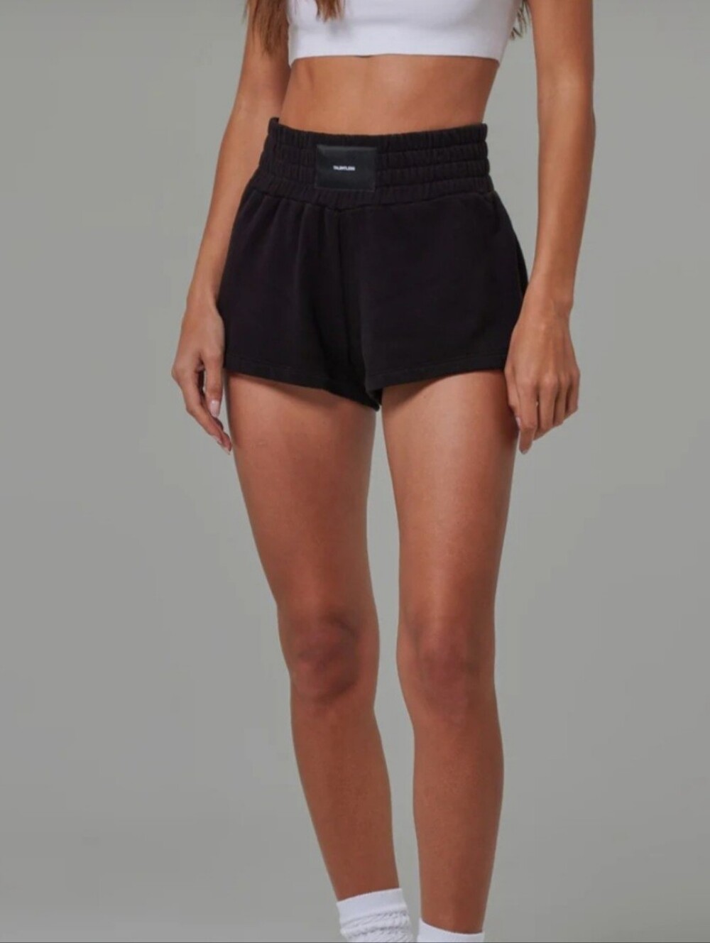 Talentless Womens Boxing Shorts Pitch Black Size XS